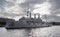 Russian cruiser Aurora on the Neva River