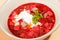 Russian cuisine. Borscht