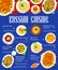 Russian cuisine meals menu page vector template