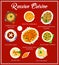 Russian cuisine restaurant menu page template