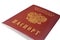 The Russian Federation citizen passport on a white background