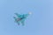 Russian fighter demonstration flight
