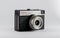 Russian film camera Smena 8 isolated on gray background.
