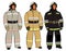 Russian firefighter. A full-length figure. Form options