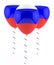 Russian flag balloon
