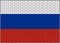 Russian flag on brick background, Vector Illustration