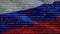 Russian flag with code background text video waving in wind. Realistic Russian hack background. Russian hackers cyberspace Flag Lo