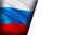 Russian flag with eagle emblem  waving in wind. Realistic Russian Flag background. Russia Flag Looping Closeup  Full HD . Russia
