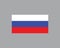 russian flag icon logo vector