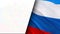 Russian flag. Russian flag with eagle emblem  waving in wind. Realistic Russian Flag background. Russia Flag Looping Closeup  Full