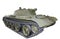 Russian flamethrower tank Object 483 isolated