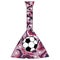 Russian folk musical instrument balalaika and soccer ball. Theme football in Russia.