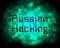 Russian Hacking Election Attack Alert 2d Illustration