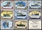 Russian icebreaker. Postage stamps