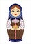 Russian matryoshka doll illustration