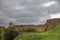 Russian middle ages fortress Ivangorod near Saint-Petersburg.