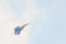 Russian military aircraft-fighter su-30 sm Flanker-C, in the sky gaining height