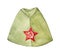 Russian military forage cap with red star badge, front view.