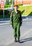 Russian military police soldier in uniform