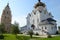 Russian monastery and church, reconstruction.