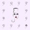 Russian national hat, girl icon. Hat, girl icons universal set for web and mobile