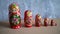 Russian nesting dolls, matryoshka