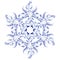 Russian ornaments. New Year\'s snowflake.