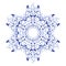 Russian ornaments. New Year\'s snowflake.