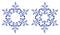 Russian ornaments. New Year\'s snowflake.