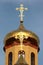 Russian Orthodox church - crosses atop the golden domes