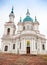 Russian Orthodox church facade. Yamburg\'s St.Catherine Cathedral