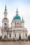 Russian Orthodox church facade. Yamburg\'s St.Catherine Cathedral