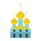 Russian orthodox church flat icon
