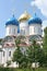 A Russian ortodox church at the Trinity-Sergius Lavra (build in