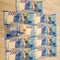 Russian paper money blue 2000 state sum s,