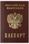 Russian passport in close up