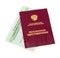 Russian pension and certificate of insurance