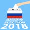 Russian Presidential Election 2018 Vector Illustration