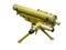 Russian rocket launcher isolated over white