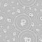 Russian ruble silver coins seamless pattern. Worth