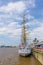 Russian sailing ship Mir (Peace) seen in Antwerp during the Tall Ships Races 2016 event