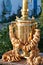 Russian samovar with bagels and drying