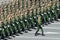 Russian scene: The soldiers take part in parade on Red square