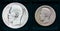 Russian silver coin 1 ruble and 50 kopecks