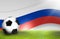 Russian soccer football 3d illustration background