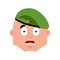 Russian soldier scared OMG emoj. Airborne troops Oh my God emoti