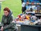 Russian souvenirs seller, St. Petersburg