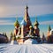 Russian-Style Fantasy-Art Castles in the Snow