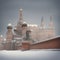 Russian-Style Fantasy-Art Castles in the Snow