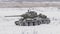 Russian Tank T34 in winter